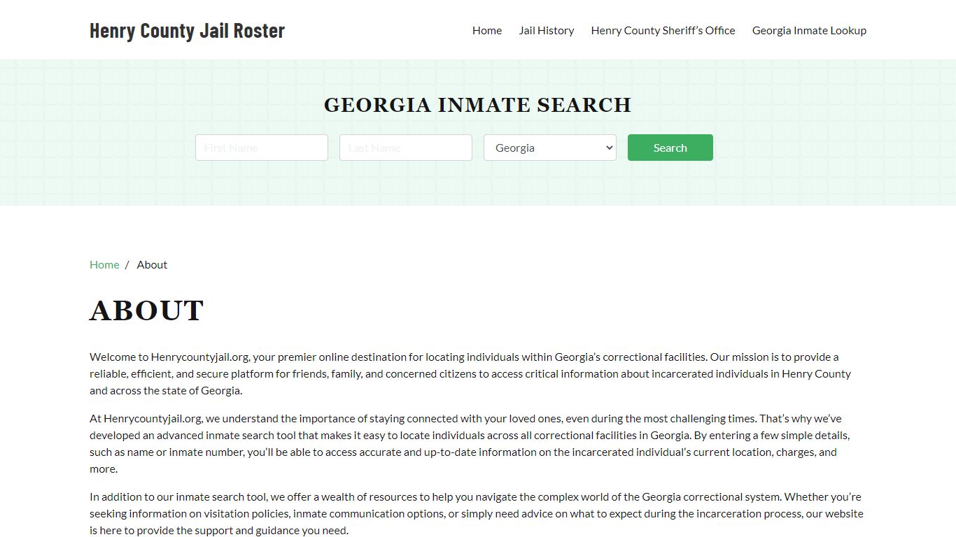 Georgia Inmate Search